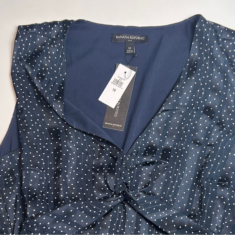 NWT Banana Republic Women’s Sleeveless Chiffon Lined Dress Size 10 - Picture 5 of 6